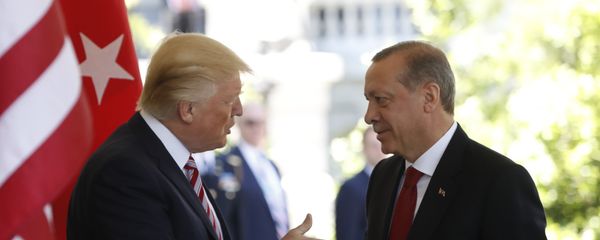 Donald Trump și Recep Tayyip Erdogan - Sputnik Молдова