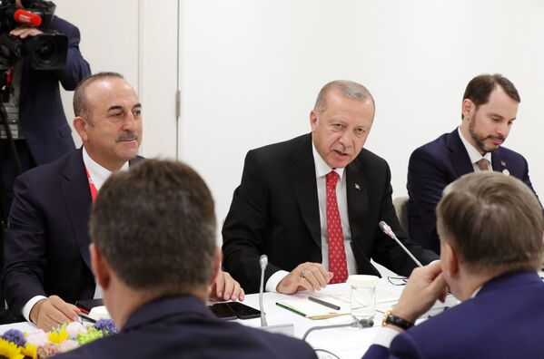 Preşedintele Turciei, recep Tayyip Erdogan, la summit-ul G20 de la Osaka - Sputnik Moldova-România