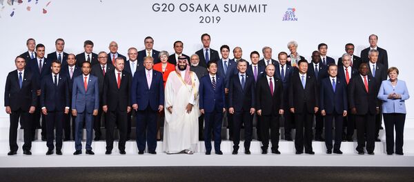 Fofografie comună a liderilor ţărilor participante la summitul de la Osaka, Japonia - Sputnik Moldova