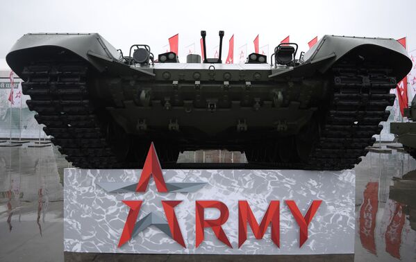Боевая машина огневой поддержки (БМОП) Терминатор-2 на выставке спецтехники на Международном военно-техническом форуме Армия-2019 - Sputnik Молдова