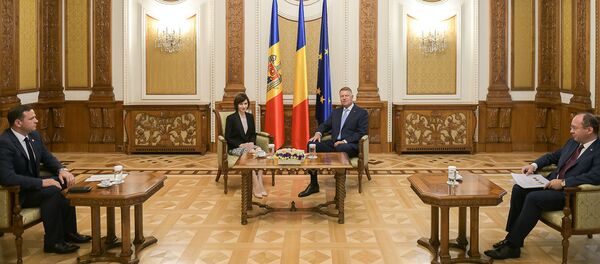 Maia Sandu și Klaus Iohannis - Sputnik Moldova-România