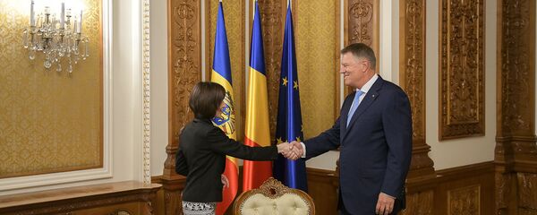Maia Sandu și Klaus Iohannis - Sputnik Moldova
