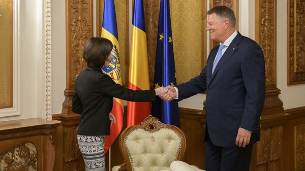 Maia Sandu și Klaus Iohannis - Sputnik Moldova-România