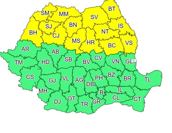 Alertă meteo: cod galben de vijelii, temperatură peste pragul critic - Sputnik Moldova-România