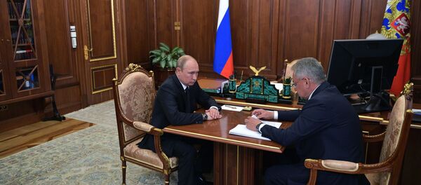 Президент РФ В. Путин встретился с министром обороны РФ C. Шойгу - Sputnik Moldova