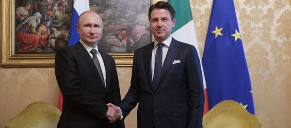 Официальный визит президента РФ В. Путина в Италию - Sputnik Moldova-România