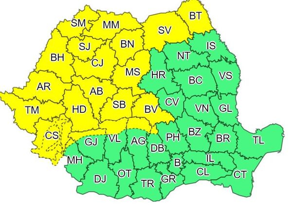 Alertă meteo: Cod portocaliu şi galben – vin noi tornade? Cele mai afectate zone Alertă meteo: Cod portocaliu şi galben – vin noi tornade? Cele mai afectate zone - Sputnik Moldova-România