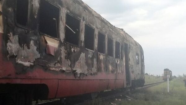 Tren de pasageri ars în Moldova - Sputnik Moldova