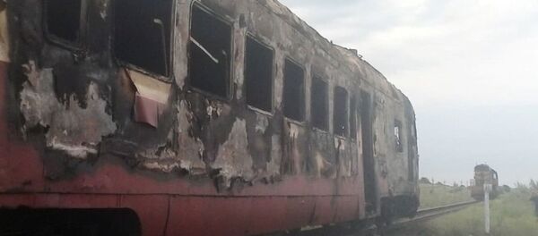 Tren de pasageri ars în Moldova - Sputnik Moldova