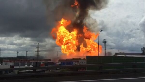 Incendiu de proporții lângă o centrală electrică din Moscova - Sputnik Moldova