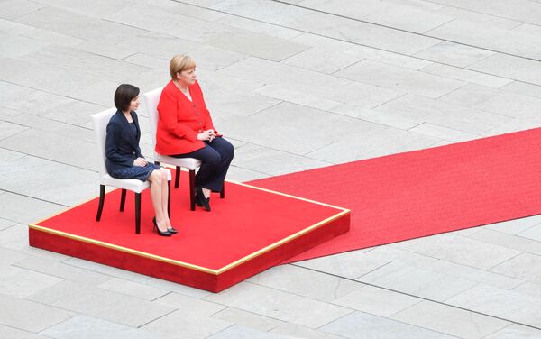 Angela Merkel și Maia Sandu - Sputnik Moldova