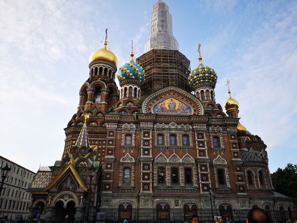 Храм Спаса на Крови в Санкт-Петербурге продолжают реставрировать - Sputnik Молдова