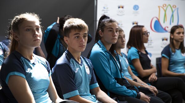 Презентация молдавской команды, которая отправится на Европейский юношеский Олимпийский фестиваль - Sputnik Молдова