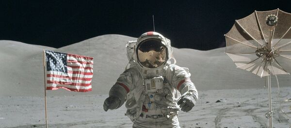 La photo prise lors du premier débarquement lunaire La photo prise lors du premier débarquement lunaire - Sputnik Moldova-România