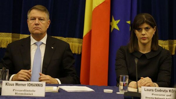 Klaus Iohannis și Laura Codtruța Kovesi - Sputnik Moldova-România