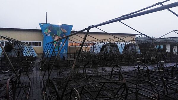 Пожар в палаточном городке в Хабаровском крае - Sputnik Молдова