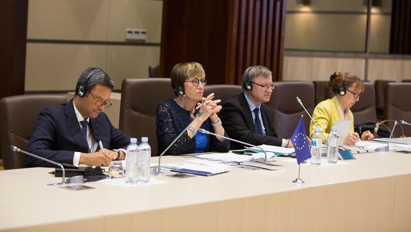Întrevederea reprezentanților fracțiunii PSRM cu Coraportorii Comisiei de Monitorizare a Adunării Parlamentare a Consiliului Europei - Sputnik Moldova