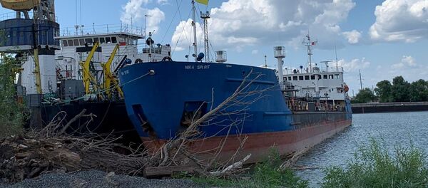 Задержанное СБУ российское судно в порту Измаила, Украина. 25 июля 2019 - Sputnik Молдова