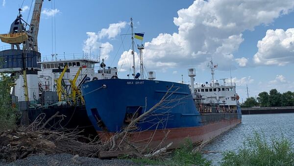 Nava rusească reținută de către SSU în portul Ismail. 25 iulie 2019 - Sputnik Moldova