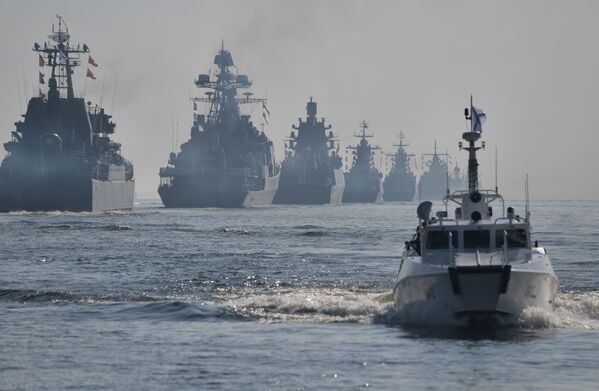 Празднование Дня ВМФ в Санкт-Петербурге  - Sputnik Молдова