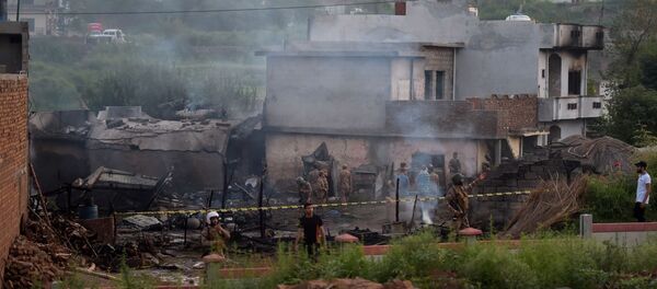 Крушение военного самолета в Пакистане - Sputnik Moldova-România