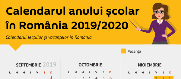Calendarul anului scolar in Romania - Sputnik Moldova-România
