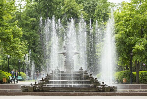 Один из самых известных фонтанов Кишинева находится в центральном парке имени Штефана чел Маре и расположен прямо напротив памятника А. С. Пушкину. - Sputnik Молдова