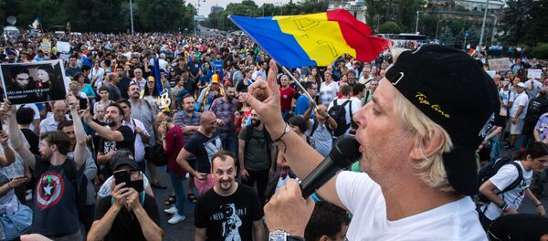 Proteste Bucuresti - Sputnik Moldova-România