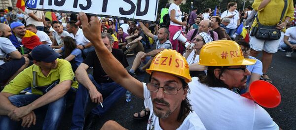 Bucharest protest - Sputnik Moldova-România
