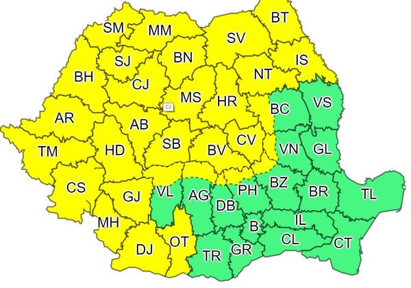 Atenţie, avertizări meteo de fenomene extreme –cod portocaliu şi galben: grindină, vijelii Atenţie, avertizări meteo de fenomene extreme –cod portocaliu şi galben: grindină, vijelii - Sputnik Moldova-România