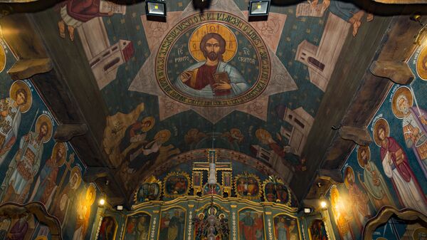 Imagine din Biserica de lemn „Adormirea Maicii Domnului ” - Sputnik Moldova