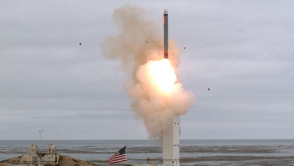Испытание крылатой ракеты на острове Сан-Николас в Калифорнии. 20 августа 2019 - Sputnik Moldova-România