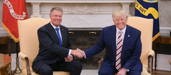 Klaus Iohannis și Donald Trump, la Washington - Sputnik Moldova