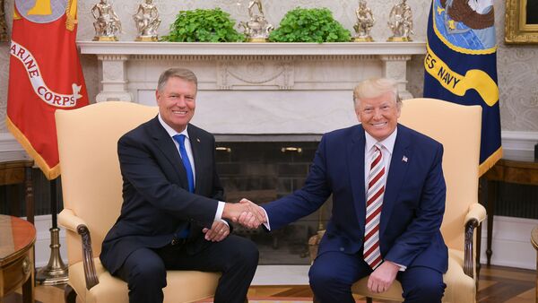 Klaus Iohannis și Donald Trump, la Washington - Sputnik Moldova