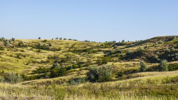 Холмистая местность рядом с селом Глинжены - Sputnik Молдова