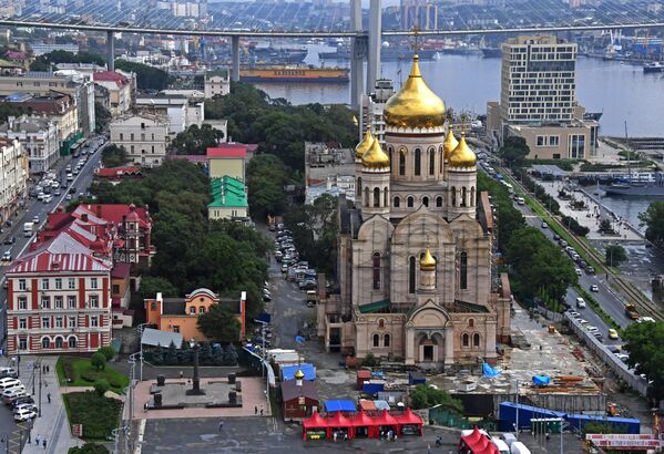 Строящийся Спасо-Преображенский кафедральный собор во Владивостоке - Sputnik Moldova-România