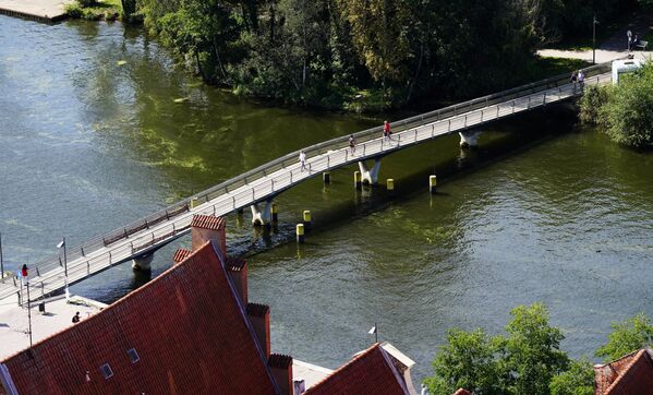 Мост через реку Траве в городе Любек, Германия - Sputnik Moldova-România