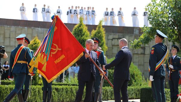 Церемония в Шерпенах в честь 75-летия освобождения Молдавии от фашизма - Sputnik Молдова