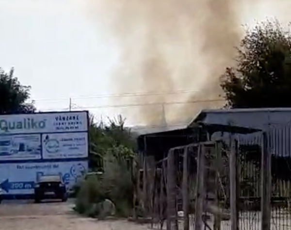 Целую улицу Кишинева затянуло дымом: жара внесла коррективы в праздник - Sputnik Молдова