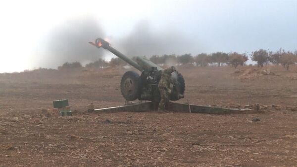 Солдаты сирийской армии ударили по боевикам из Градов и пушек - Sputnik Молдова