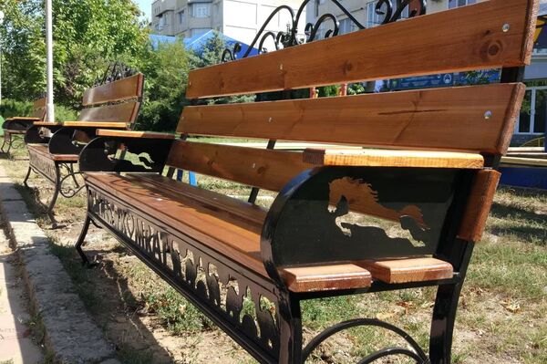 В стране такого еще не было - в Комрате установили необычные скамейки - Sputnik Молдова
