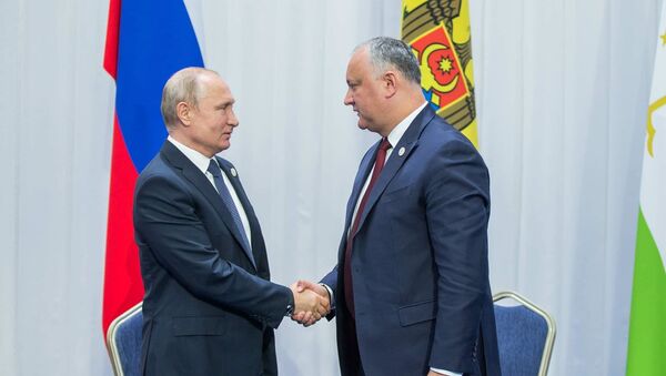 Președintele Federației Ruse, Vladimir Putin, și Președintele Republicii Moldova, Igor Dodon - Sputnik Moldova