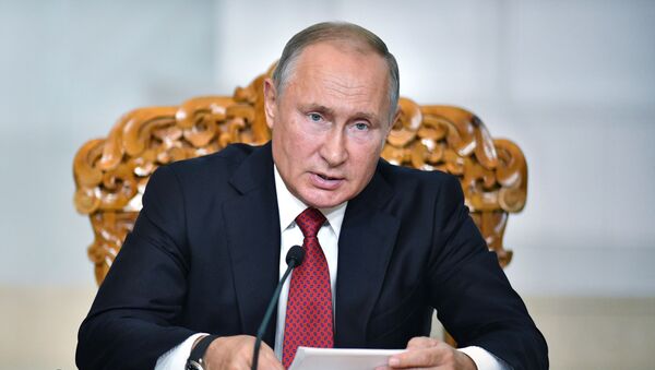 Официальный визит президента РФ В. Путина в Монголию - Sputnik Moldova-România