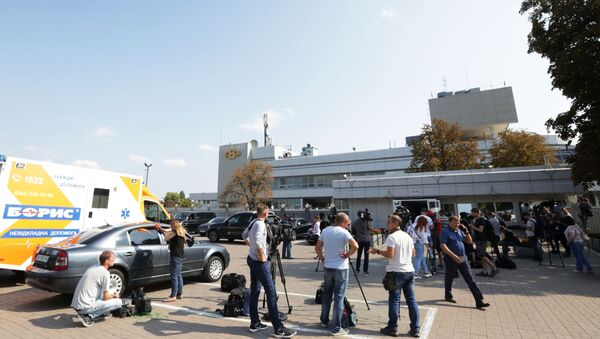 Jurnaliști pe Aeroportul Borispol - Sputnik Moldova