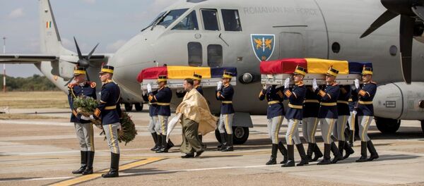 Ceremonia de repatriere a eroilor căzuţi la datorie în Afganistan - Sputnik Moldova-România
