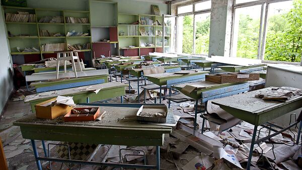 Школы в городе Припять, Чернобыльская Зона Отчуждения - Sputnik Moldova-România