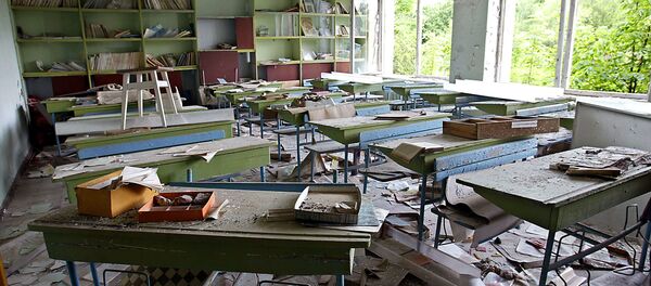 Школы в городе Припять, Чернобыльская Зона Отчуждения - Sputnik Moldova-România