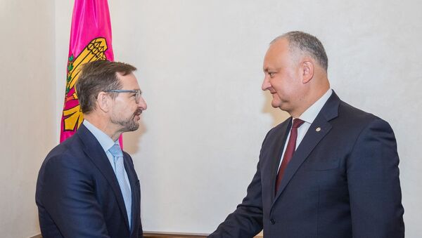 Президент Молдовы Игорь Додон провел встречу с генеральным секретарем ОБСЕ Томасом Гремингером - Sputnik Молдова