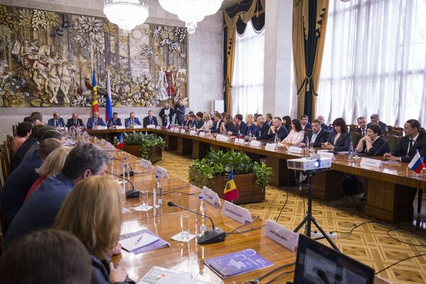 Unul dintre momentele cheie a fost ședința Consiliului Economic Moldo-Rus cu genericul ”Cooperare economică: Obstacole și perspective”. - Sputnik Moldova