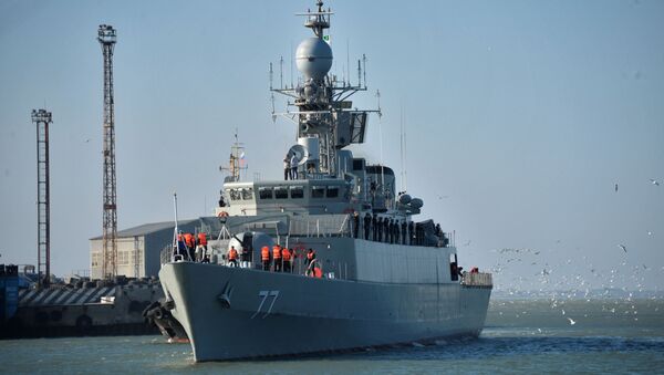 Прибытие отряда кораблей Военно-морских сил Ирана в порт Махачкалы - Sputnik Moldova-România